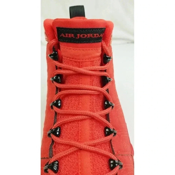 Nike Size 10 Air Jordan 9 Retro Chile Red Black Mens CT8019-600 Lace Up Sneakers - Picture 11 of 12